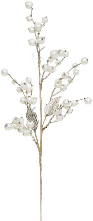 Pearl Glittered Spray - 24 Inches, Set of 12, 02-41022