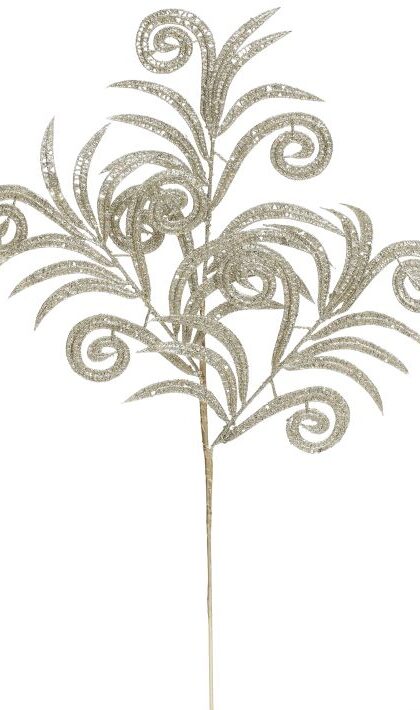 Curly Glittered Spray - 26 Inches, Set of 12