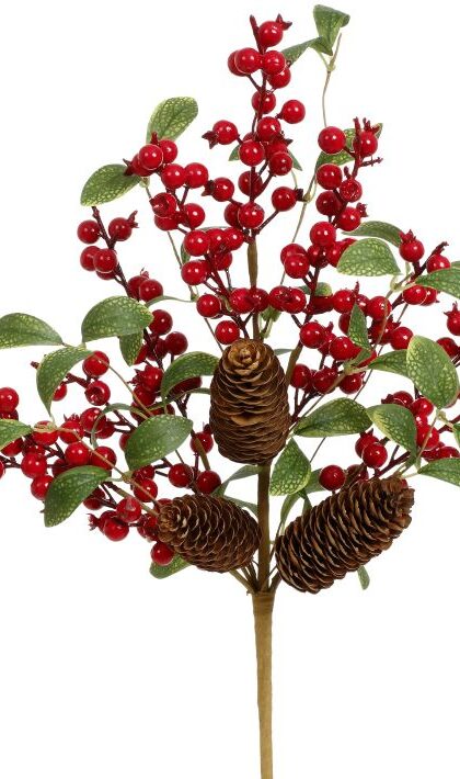 Burgundy Berries Pick- 18 Inches