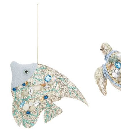Jewels of the Sea Ornament, Medium, Assortment of 3 - 7-8 Inches, Set of 6