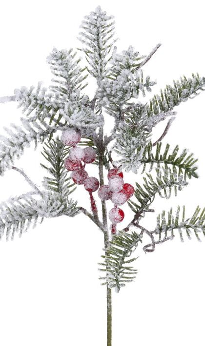 Frosted Berry Pick -13 Inches, Set of 12