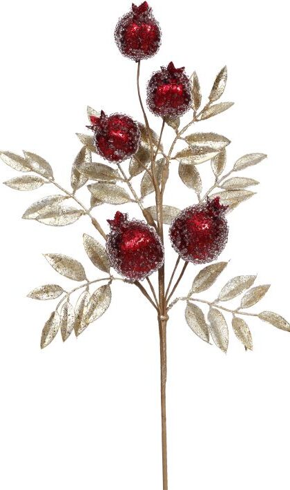 Iced Pomegranate Spray - 23 Inches, Set of 6