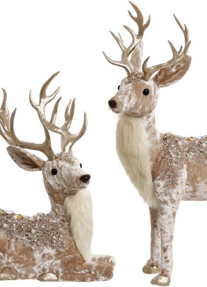 Jeweled Deer, Assortment of 2 - 11-16 Inches