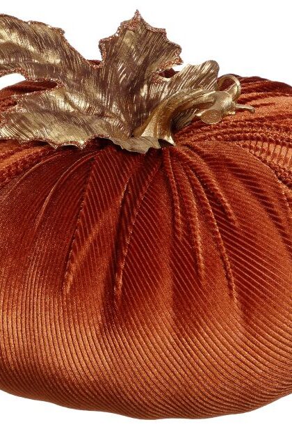 Velvet Pumpkin, Small - 8.5 x 6 Inches