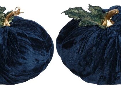 Velvet Pumpkin, Set of 2 - 6 Inches