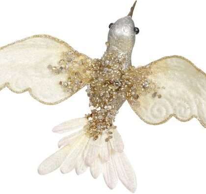 Glitter Hummingbird Clip - 9 x 25 Inches