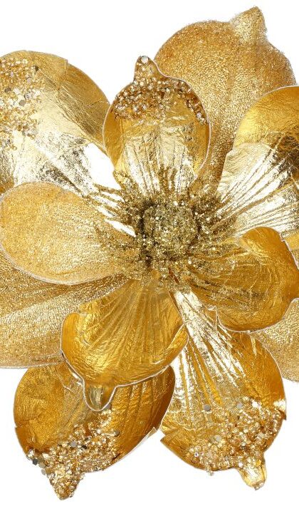 Sequined Magnolia Clip - 7X5 Inches, Set of 12