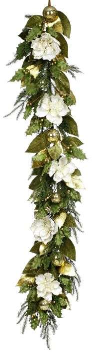 Glitter Magnolia Garland 72 inches