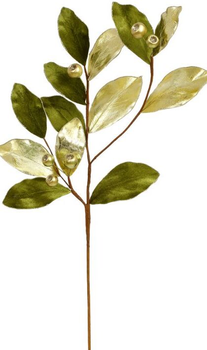 Magnolia Leaves/Berry Spray - 29 Inches