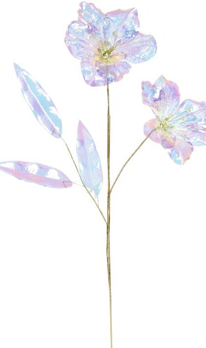 Iridescent Hibiscus Spray  - 24 Inches
