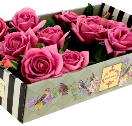 Luscious Garden Rose Natural Touch, Box of 6 - 31 Inches