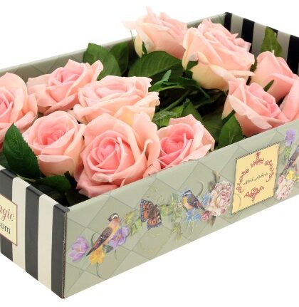 Luscious Garden Rose Natural Touch, Box of 6 - 31 Inches