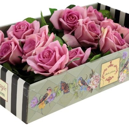 Luscious Garden Rose Natural Touch, Box of 6 - 31 Inches