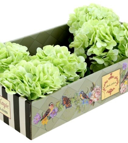 Vibrant Hydrangea Natural Touch, Box of 6 - 19 Inches
