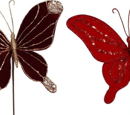 Fairy Butterfly Stem, Assortment of 2 - 8 Inches, Set of 12