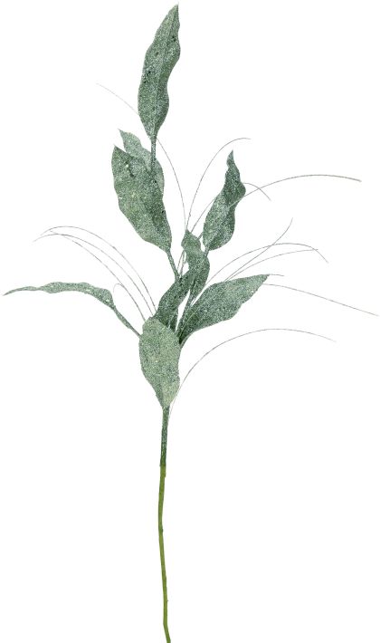 Glittered Laurel Leaf Spray - 28 Inches, Set of 12