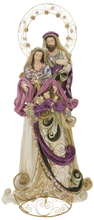 45" ACANTHUS SWIRL HOLY FAMILY