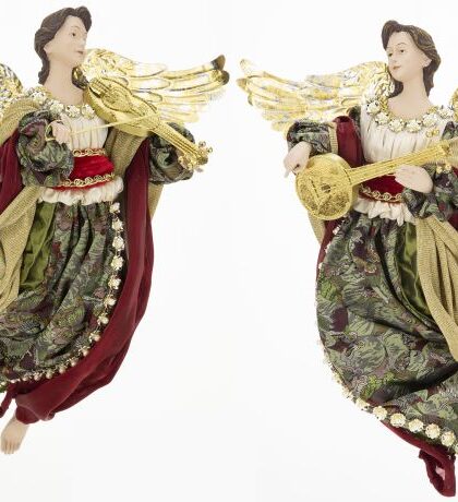 Flying Angel with Instrument, Set of 2- 16 Inches