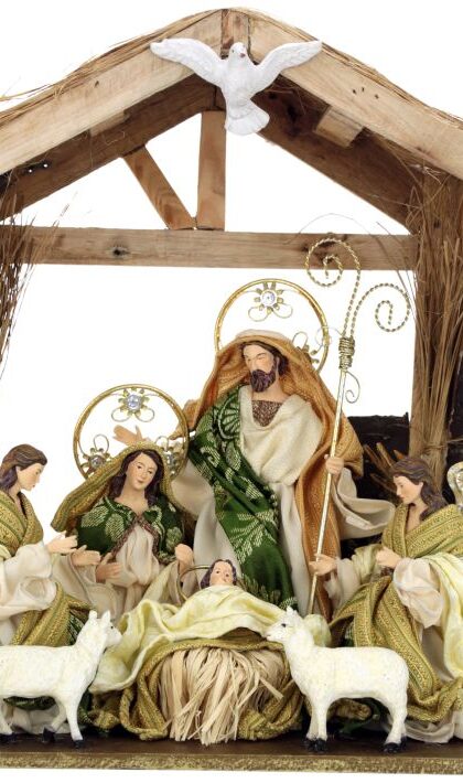 Holy Family with Angels -16 Inches