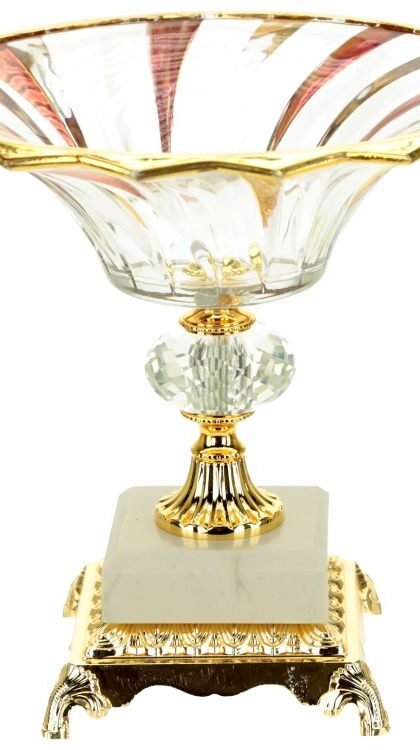 Footed Pedestal Bowl, Medium - 10 x 11 Inches