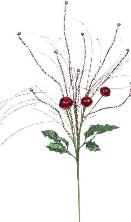 Needle Jinglebell Spray -  35 Inches, Set of 12