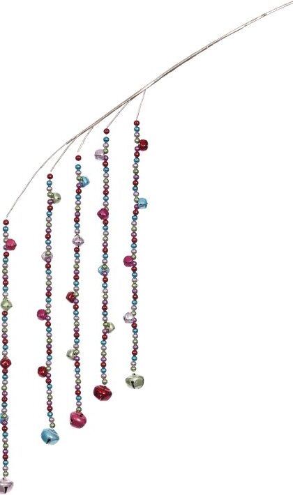Hanging Jingle Bells Spray - 24 Inches, Set of 12
