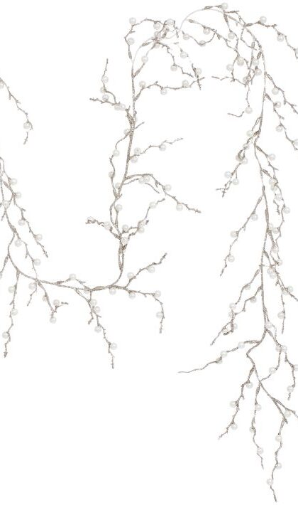Pearl Branch Garland - 5.5  Feet, Set of 12