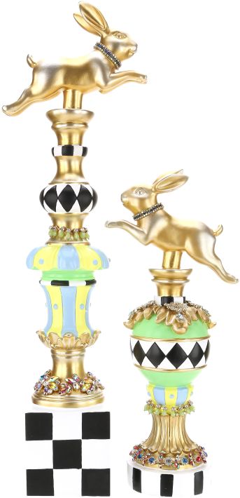 Jeweled Whimsical Rabbit, Assortment of 2 - 17-25 Inches, 29-34830