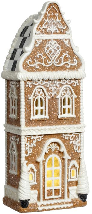 18" LIGHTED GINGERBREAD HOUSE