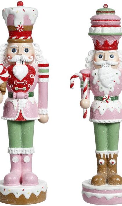 Peppermint Nutcracker,  - 13-17.5 Inches, Set of 2