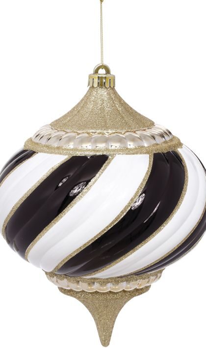 Glamorous Spiral Ornament - 13 Inches, Set of 12