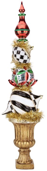 Christmas Finial Urn - 37 Inches