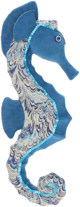 Glittered Seahorse Ornament - 20 Inches, Set of 4