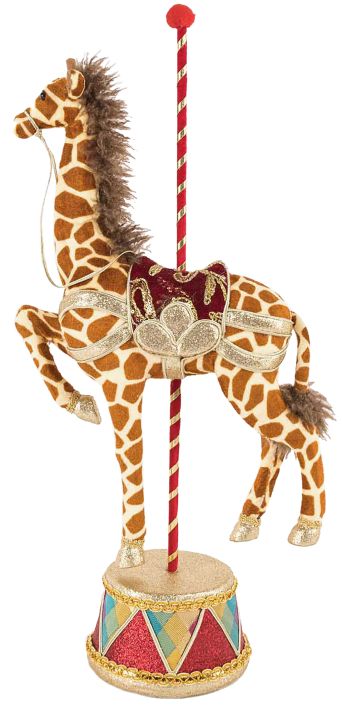 Christmas Carousel Giraffe -23.5 Inches 35-53822 FREE SHIPPING