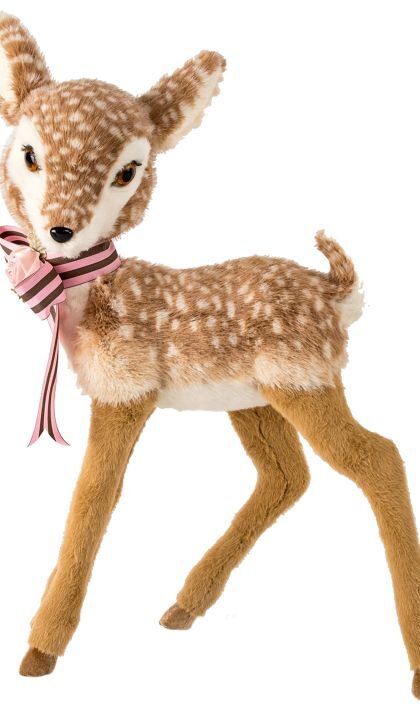 Elegant Deer with Christmas Bow-25 Inches 35-53826, FREE SHIPPING