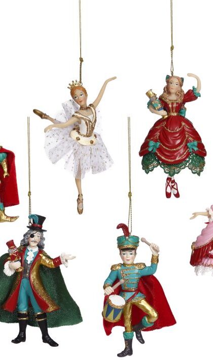 Storybook Ornament, Assortment of 6 - 4-5 Inches, Set of 12