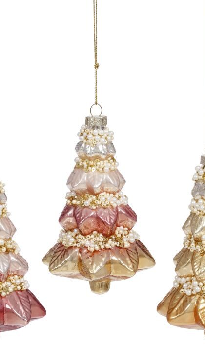 Christmas Tree Ornament, Assortment of 3 - 5 Inches, Set of 6