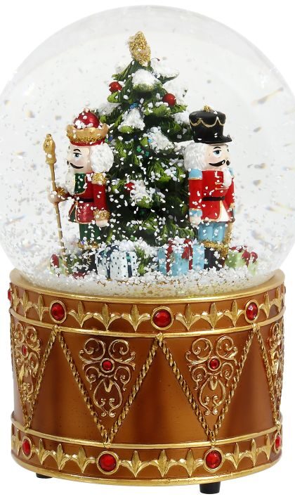 Musical Globe With Nutcracker - 5 Inches