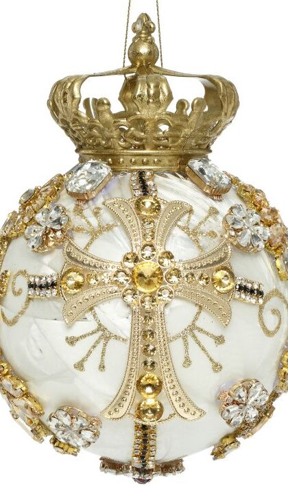 King's Crown Jewels Ornament Ivory 7 Inches - FREE SHIPPING