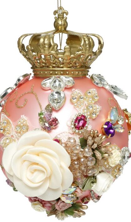 King's Crown Jewels Ornament Pink 7 Inches - FREE SHIPPING