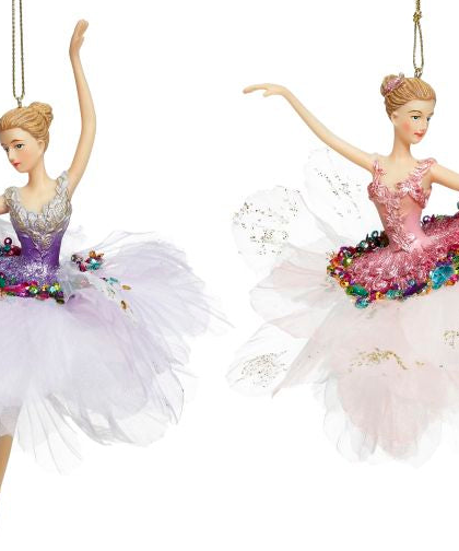 Sugar Plum Candy Ballerina, Set of 6 - 6-7 Inches, 36-54426
