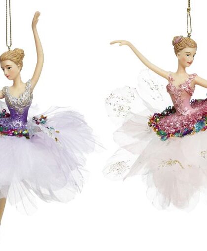 Sugar Plum Candy Ballerina, Set of 2 - 6-7 Inches