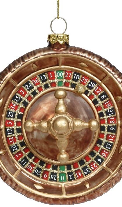 Roulette Ornament - 4.5 Inches