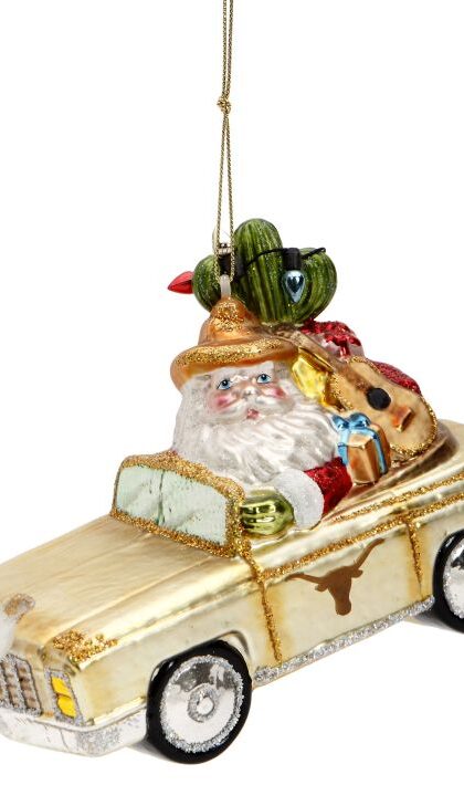 Long Horn Car Ornament - 3 Inches, Set of 12