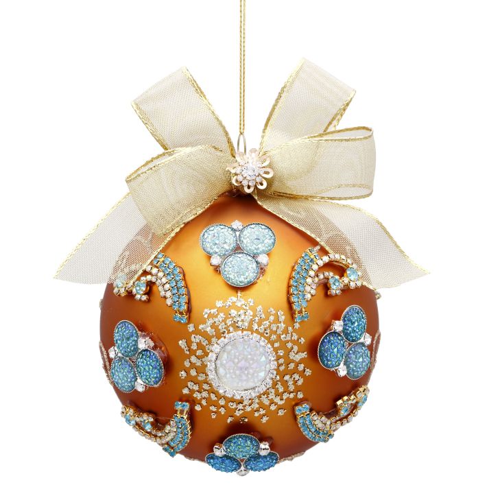 royal jeweled ornament 5 inches mark marketplace royal blue christmas ornaments