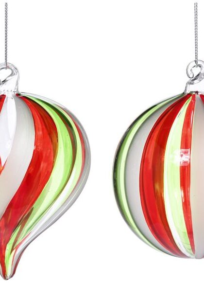 Christmas Joy Ornament, Assortment of 2 - 4 Inches, Set of 6