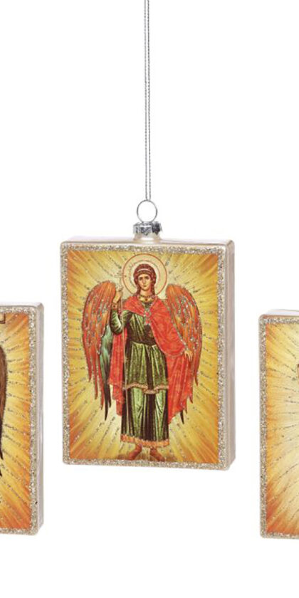 Guiding Angel Ornament, Assortment of 3 - 5.5 Inches, Set of 12