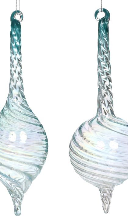 Teardrop Ornament, Assortment of 2 - 9 Inches, Set of 6