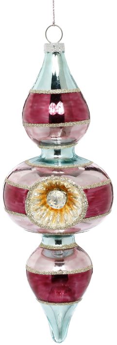 Rainbow Teardrop Ornament - 8 Inches, Set of 12