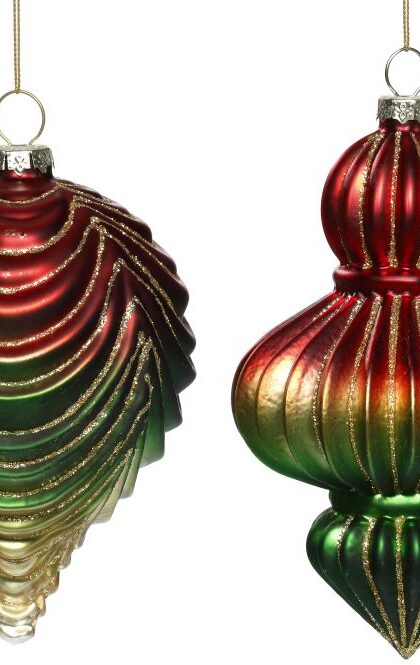 Moroccan Finial Ornament, Assortment of 2 - 5 Inches, Set of 6